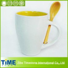 Ceramic Coffee Cup with Spoon (CS-001)